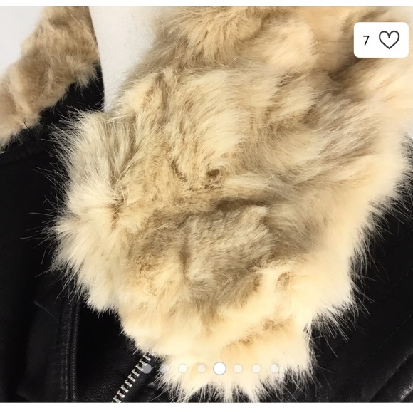 Zara Trafaluc Black Leather Moto Jacket - Picture 3 of 7